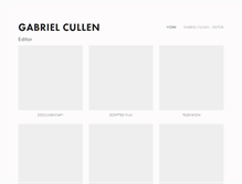 Tablet Screenshot of gabrielcullen.com